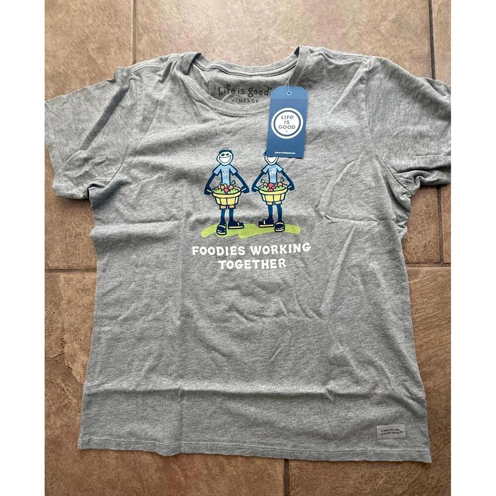 Life is Good Vintage Women's Graphic T-Shirt, Size Large